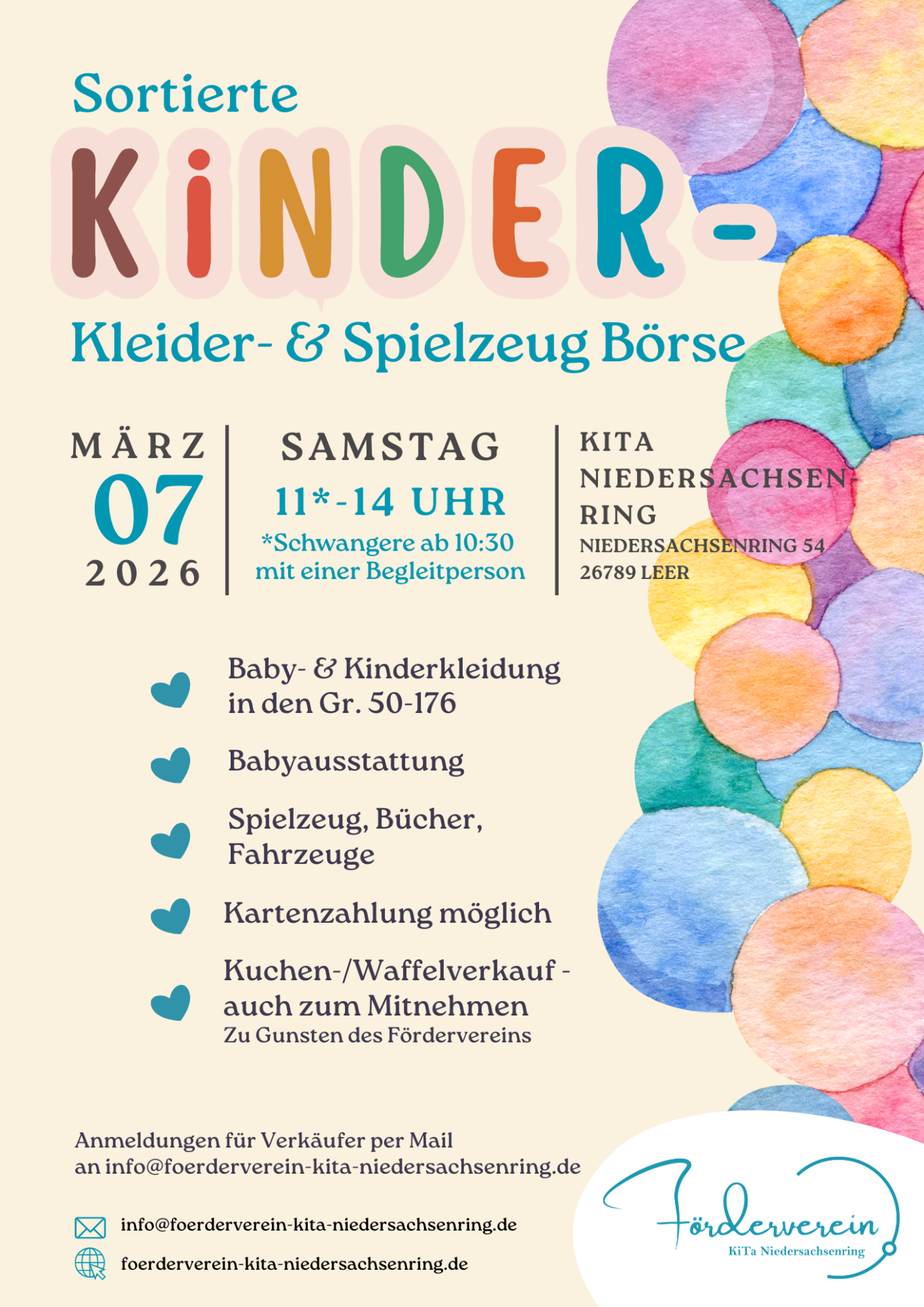 Flyer zur Kleiderbörse Flyer zur Kleiderbörse